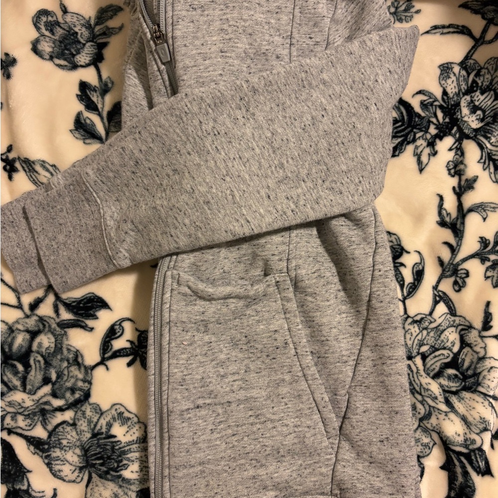 Figs Gray Zip-Up Nursing Hoodie
